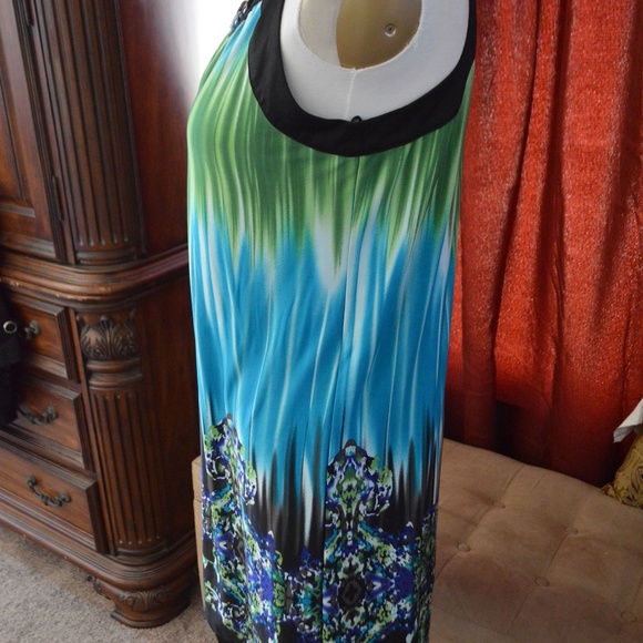 JohnPaulRichard Summer Dress - Xl -Beaded neckline - Picture 3 of 5